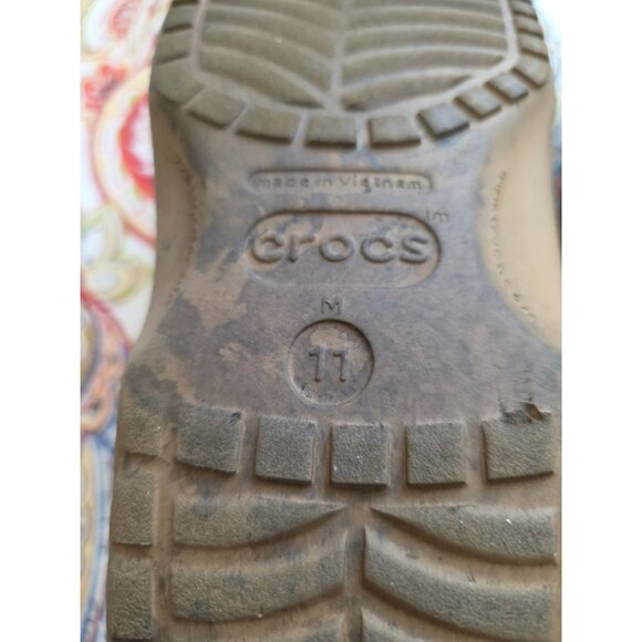 Crocs Classic Mens Size 12 Animal Print Clog Comfort Slip Resistant - Picture 5 of 8